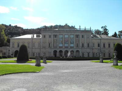Il parco di Villa Olmo a Como