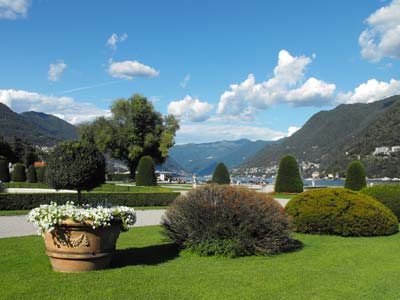 Il parco di Villa Olmo a Como