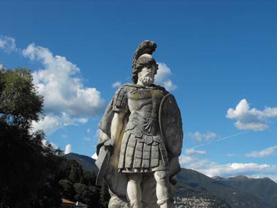 Il parco di Villa Olmo a Como