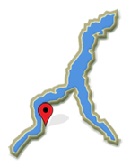 Mappa lago di Como (Pognana Lario)